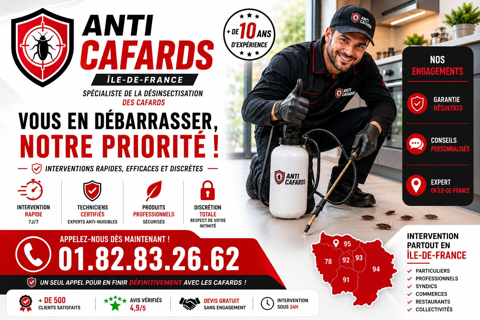 Cafards Livry Gargan